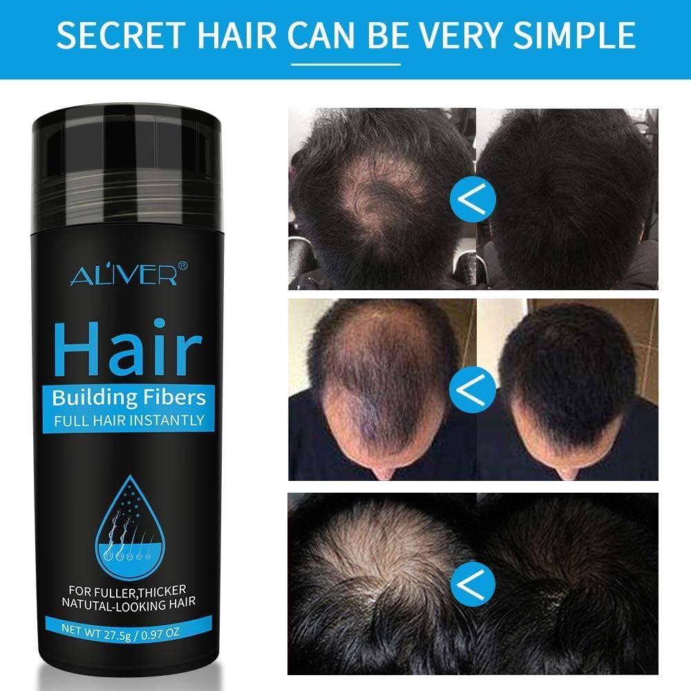 ALIVER Hair Fibers for Thinning Hair for Women & Men, Extra Spray Applicator