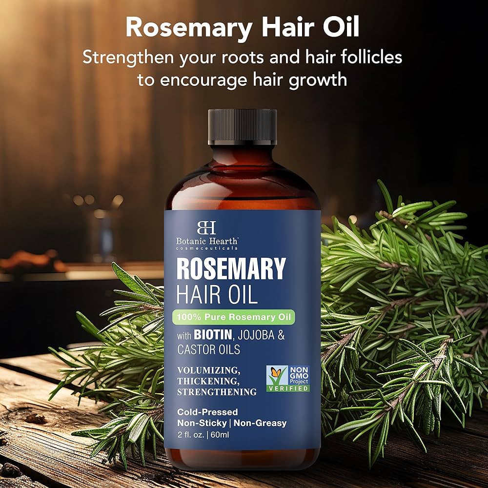 Botanic Hearth 100% Pure Rosemary Oil For Hair Growth Infused With Biotin